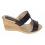 Papuci dama din piele naturala cu platforme de 7cm Negru PAP300NBOX
